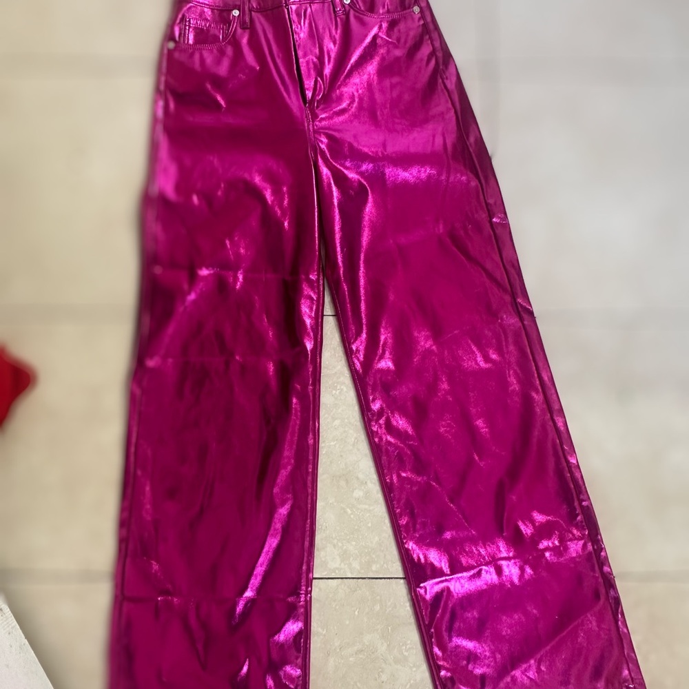 Shiny Pink Pants